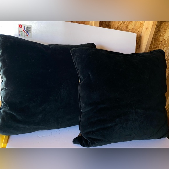 Vintage 90s 2pc Egyptian Tapestry Accent Pillows - Picture 3 of 10